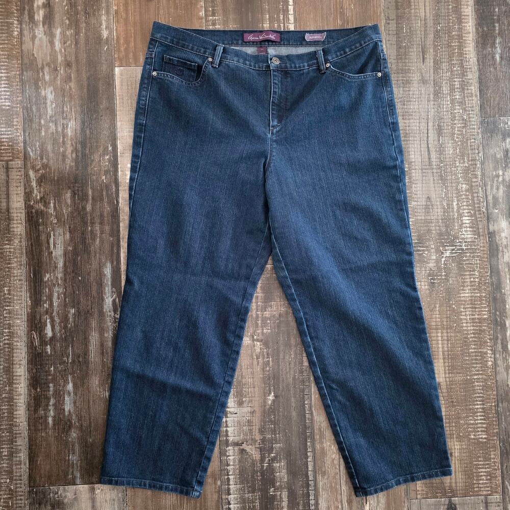 Gloria Vanderbilt "Amanda" Blue Jeans Women's Size 18W